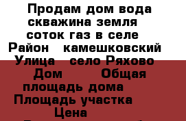 Продам дом,вода скважина,земля 30 соток,газ в селе. › Район ­ камешковский › Улица ­ село Ряхово › Дом ­ 84 › Общая площадь дома ­ 45 › Площадь участка ­ 30 › Цена ­ 600 - Владимирская обл. Недвижимость » Дома, коттеджи, дачи продажа   